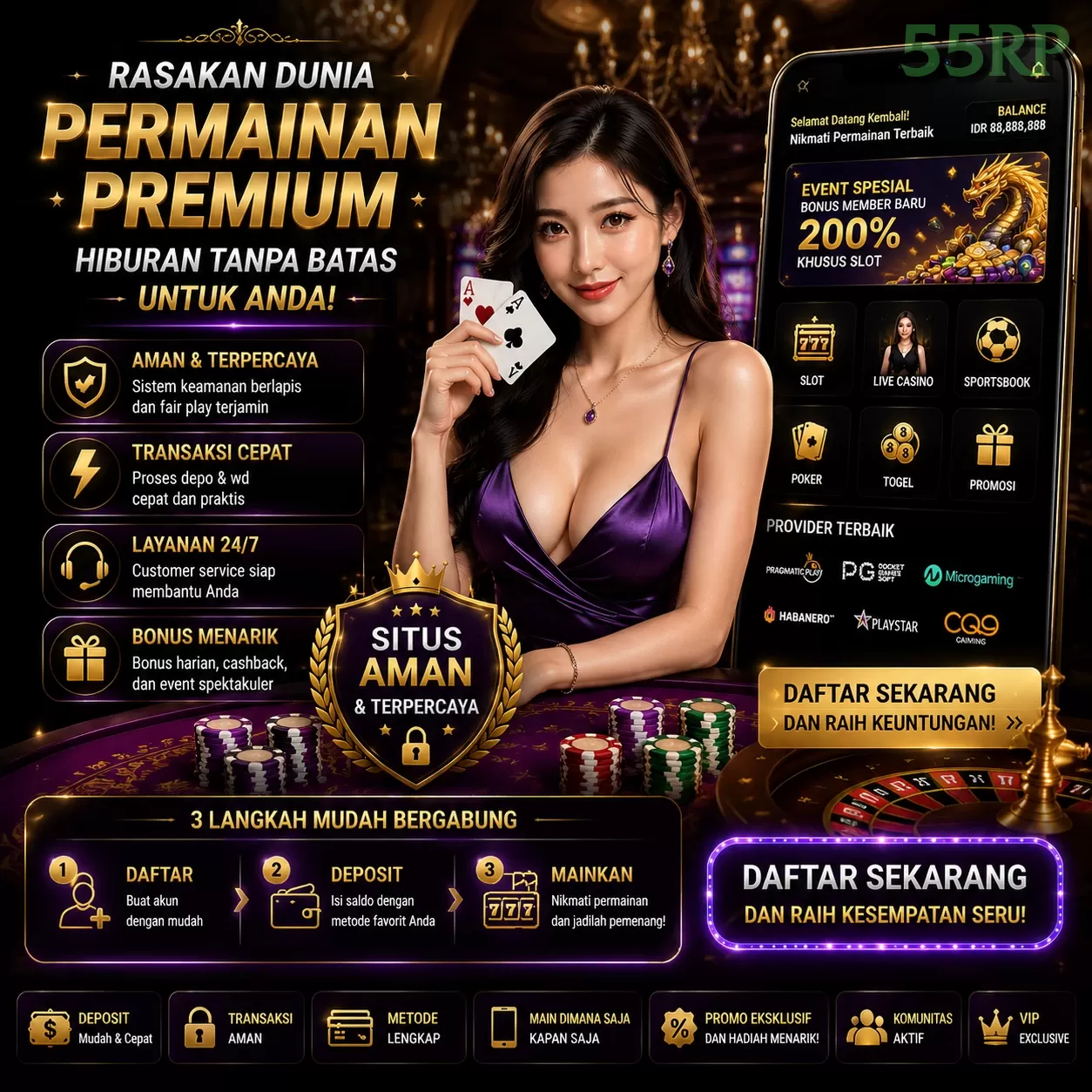 Keberagaman Permainan di 55rp untuk Para Gamer
